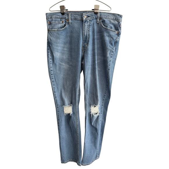 Levi’s 511 Slim Fit Distressed Jeans Men’s 38x32 Light Wash - Picture 3 of 8